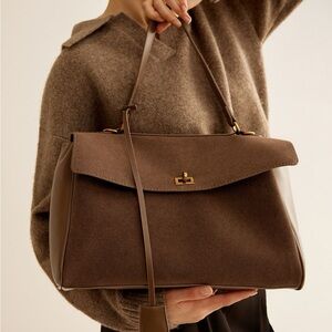 Commense Classic Brown Satchel